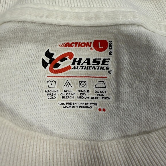 Vintage Jeff Gordon Shirt Mens Large White NASCAR Daytona 500 Chase Graphic Tee - Picture 4 of 9